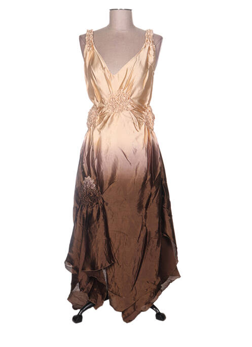 Rochie lungă maro SERENA KAY femeie