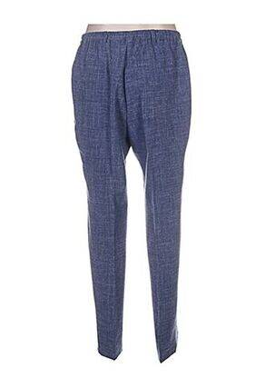 Pantalon drept talie elastică albastru WEINBERG femeie