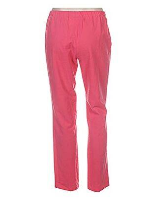 Pantalon drept talie elastică roz WEINBERG femeie