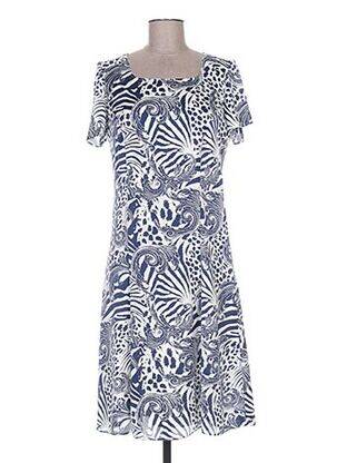 Rochie midi mâneci scurte mâneci scurte albastru WEINBERG femme