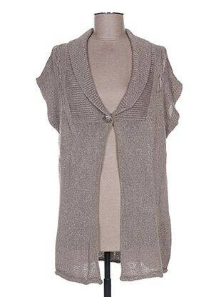 Vestă cu mâneci scurte maro WEINBERG femeie