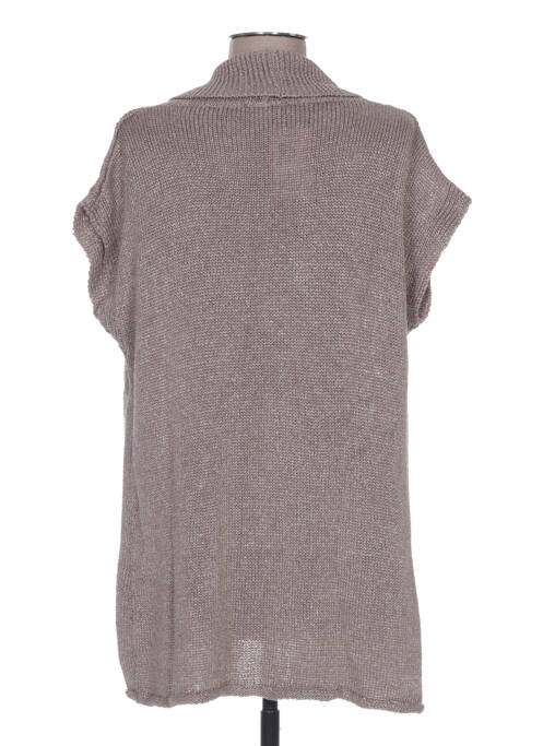 Vestă cu mâneci scurte maro WEINBERG femeie