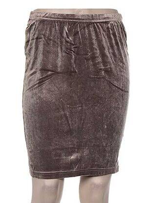 Fustă midi bej DIAPOSITIVE femeie