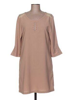 Rochie scurtă bej ZEPELINE femeie