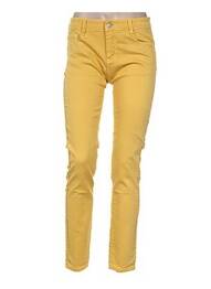 Pantalon slim talie joasă talie joasă galben FREE FOR HUMANITY femme