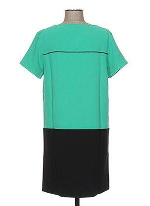 Rochie scurtă închidere cu fermoar la spate mâneci scurte verde CLO&SE femeie