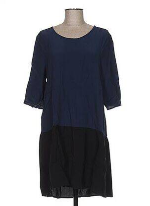 Rochie midi mâneci 3/4 mâneci 3/4 albastru CLO&SE femeie
