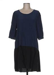 Rochie midi mâneci 3/4 mâneci 3/4 albastru CLO&SE femme