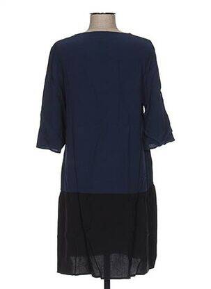 Rochie midi mâneci 3/4 mâneci 3/4 albastru CLO&SE femeie