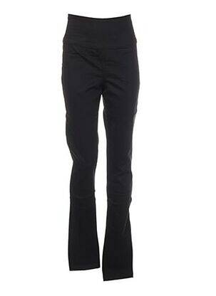 Pantalon slim talie înaltă talie înaltă negru PIECES femeie
