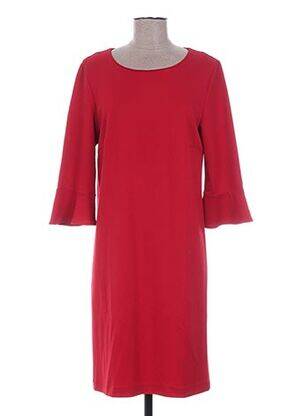 Rochie midi mâneci 3/4 mâneci 3/4 roșu BRANDTEX femeie