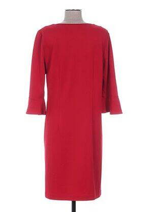 Rochie midi mâneci 3/4 mâneci 3/4 roșu BRANDTEX femeie