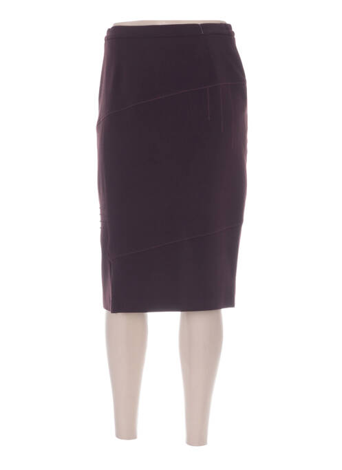 Fustă midi talie cu cleme violet GUY DUBOUIS femme