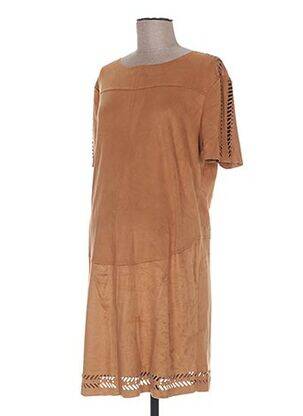 Rochie de maternitate guler rotund maro COLLINE femeie