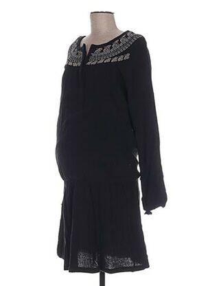 Rochie de maternitate guler rotund negru COLLINE femeie