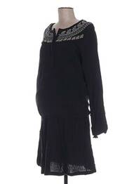 Rochie de maternitate guler rotund negru COLLINE femme