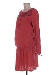 Rochie de maternitate guler rotund roșu COLLINE femeie