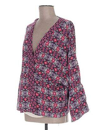 Gilet de maternitate croială dreaptă roz COLLINE femeie