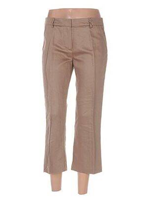 Pantalon trei sferturi maro LOLA femeie