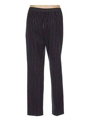 Pantalon drept talie elastică albastru NICE THINGS femeie