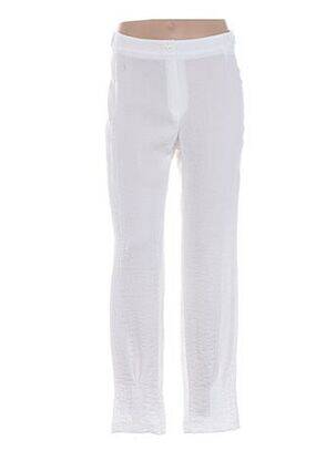 Pantalon drept alb JEAN DELFIN femeie