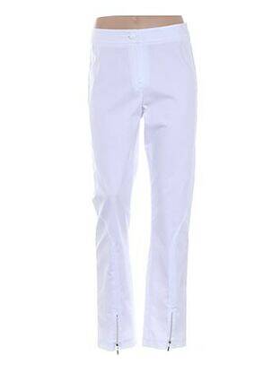 Pantalon slim alb JEAN DELFIN femeie