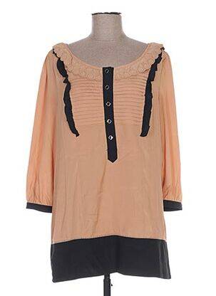 Tunică mâneci lungi bej CHARLISE femeie