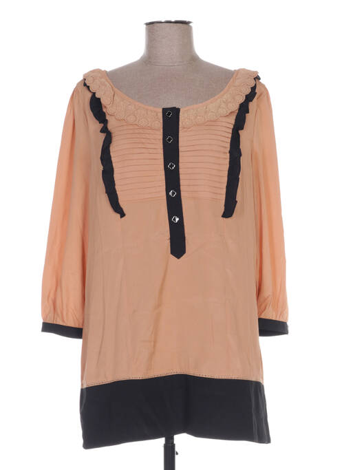 Tunică mâneci lungi bej CHARLISE femeie