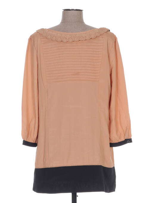 Tunică mâneci lungi bej CHARLISE femeie