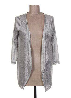 Vestă cu mâneci lungi gri HUIT SIX SEPT femeie