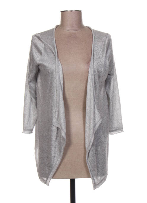 Vestă cu mâneci lungi gri HUIT SIX SEPT femeie