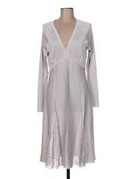 Rochie midi mâneci lungi mâneci lungi gri JACQUELINE COQ femeie