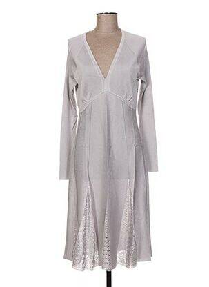 Rochie midi gri JACQUELINE COQ femeie