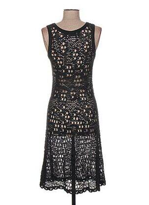 Rochie midi fără mâneci fără mâneci negru JACQUELINE COQ femeie