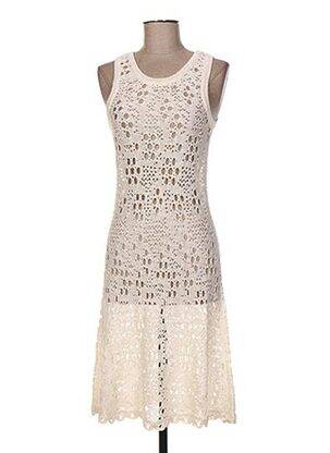 Rochie midi alb JACQUELINE COQ femeie