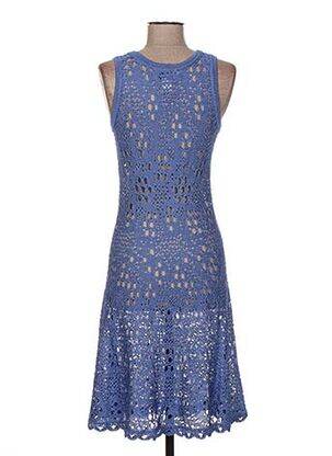 Rochie midi fără mâneci fără mâneci albastru JACQUELINE COQ femeie
