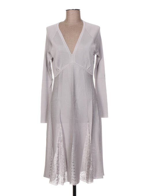 Rochie midi gri JACQUELINE COQ femeie