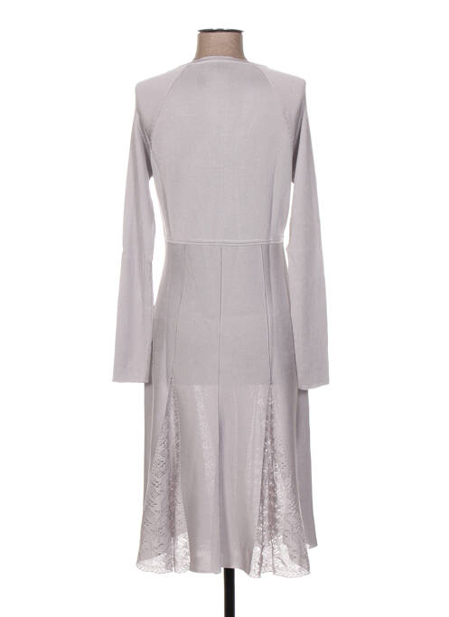 Rochie midi gri JACQUELINE COQ femeie