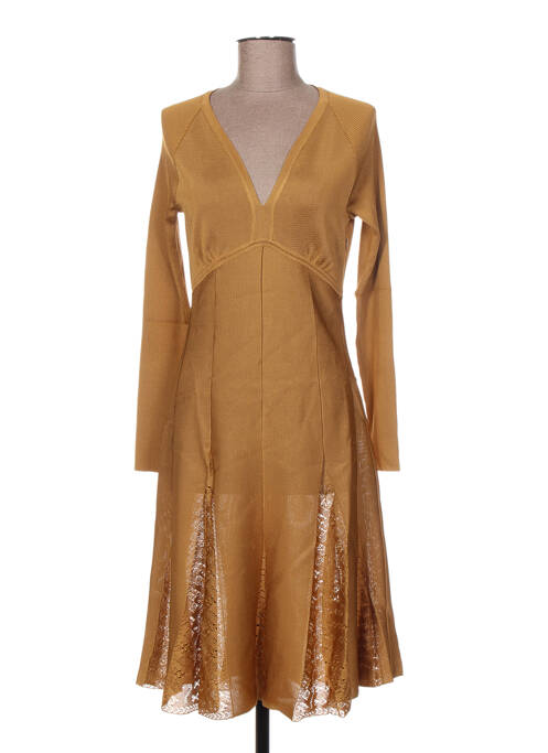 Rochie midi maro JACQUELINE COQ femeie