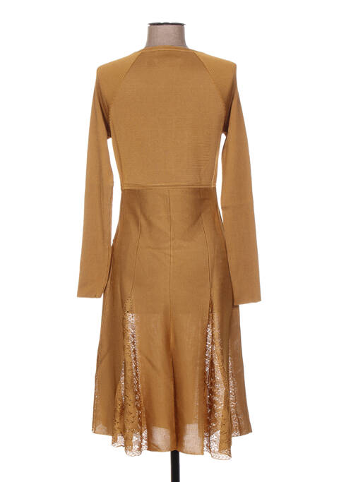 Rochie midi maro JACQUELINE COQ femeie