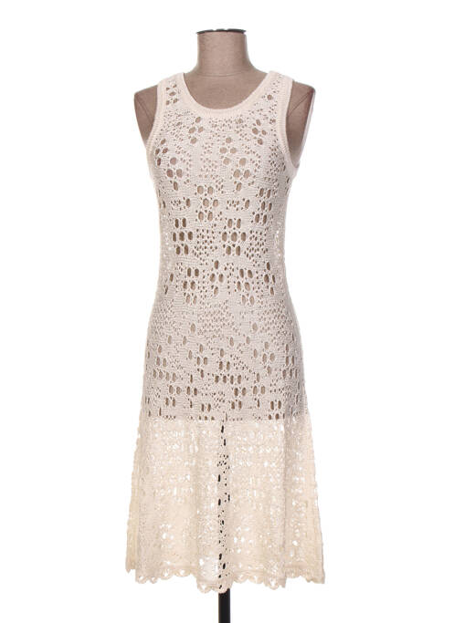 Rochie midi alb JACQUELINE COQ femeie