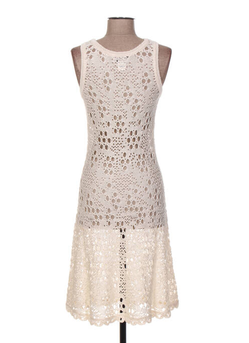 Rochie midi alb JACQUELINE COQ femeie