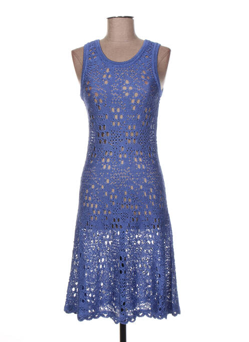 Rochie midi albastru JACQUELINE COQ femeie