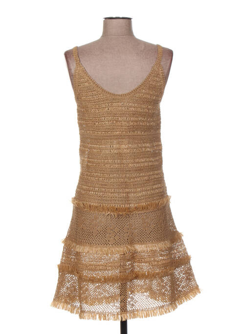 Rochie midi bej JACQUELINE COQ femeie