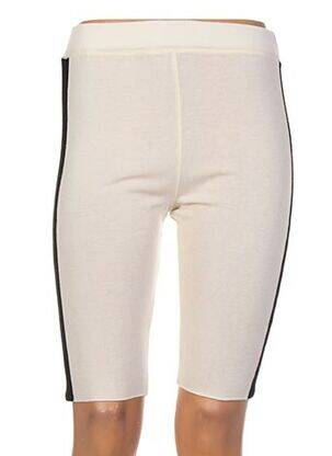 Pantalon de ciclism talie elastică bej JACQUELINE COQ femeie