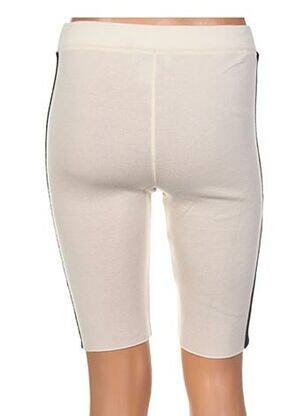 Pantalon de ciclism talie elastică bej JACQUELINE COQ femeie