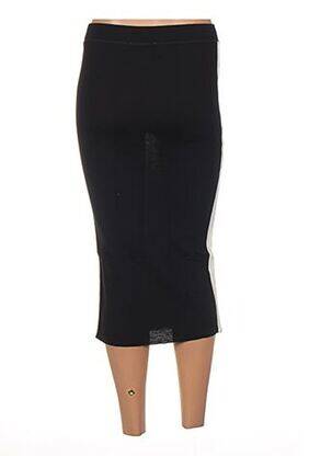 Fustă midi talie elastică negru JACQUELINE COQ femeie