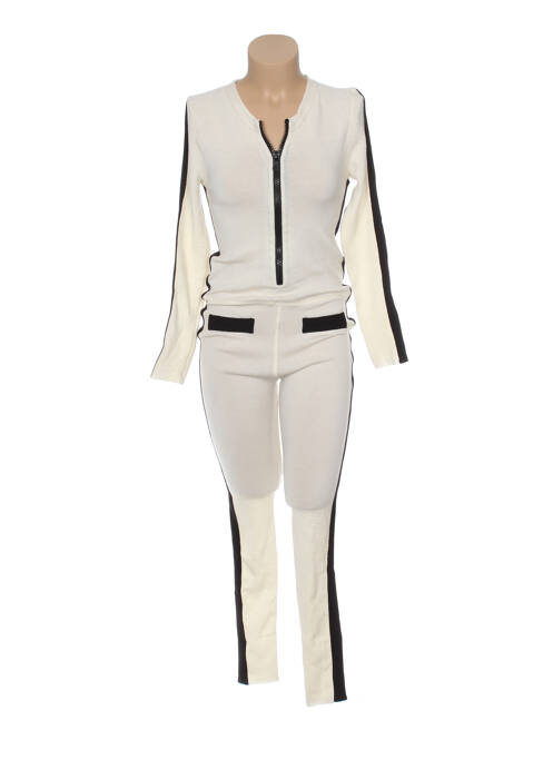 Salopetă-pantalon bej JACQUELINE COQ femeie