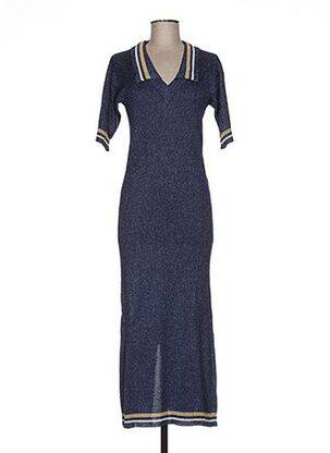 Rochie pulover albastru JACQUELINE COQ femeie