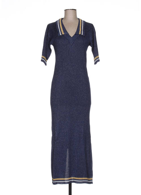 Rochie pulover albastru JACQUELINE COQ femeie